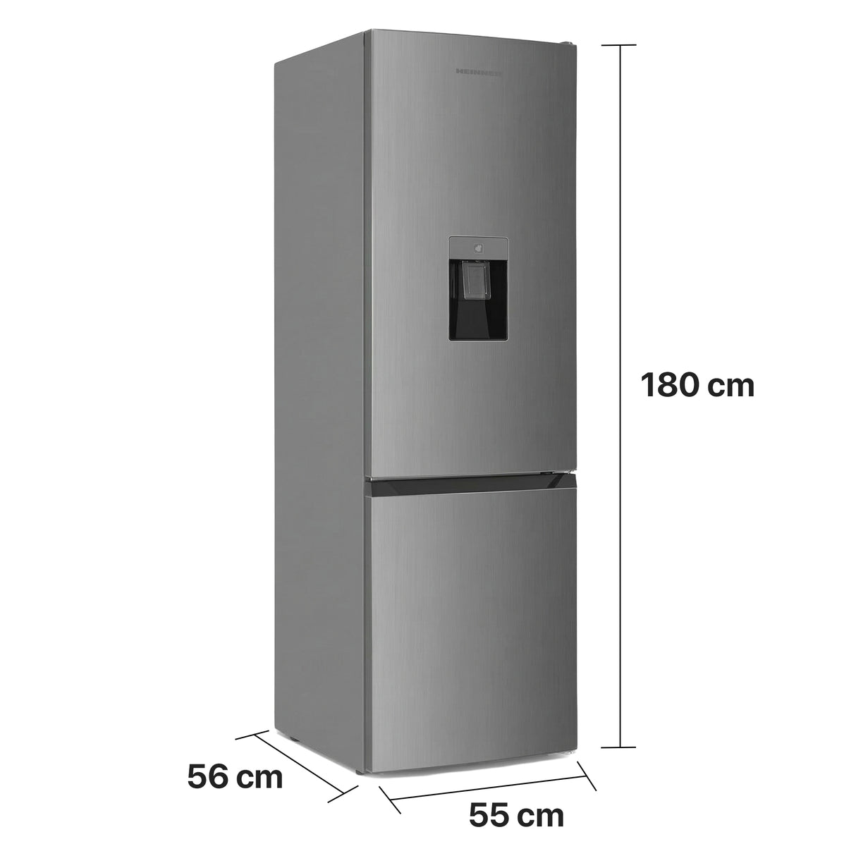 Heinner Kühl-Gefrierkombination HC-HM260XWDE – 260 Liter – Wasserspender – Energieeffizienzklasse E – Bild 4