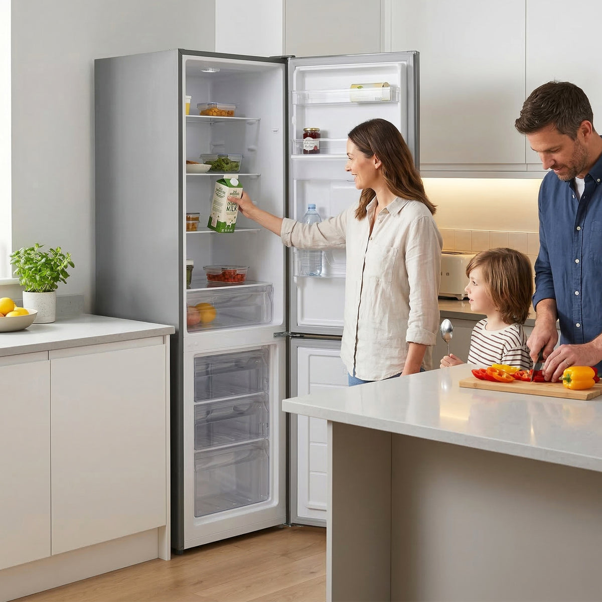 Heinner Kühl-Gefrierkombination HC-HM260XWDE – 260 Liter – Wasserspender – Energieeffizienzklasse E – Bild 10