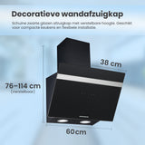 Heinner Dunstabzugshaube HDCH-6060RGBK – 60 cm – 3 Leistungsstufen – Touch-Bedienung – Schwarz – Bild 6