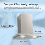 Heinner Dunstabzugshaube HDCH-660TSS – 60 cm – 3 Geschwindigkeiten – Edelstahl – Bild 6