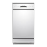 Heinner HDW-FSM45510WE freistehender Geschirrspüler – 10 Maßgedecke – AquaStop – Energieklasse E – Weiß – Produktfoto