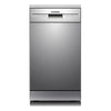 Heinner HDW-FSM45510XE freistehender Geschirrspüler – 10 Maßgedecke – AquaStop – Energieklasse E – Edelstahl