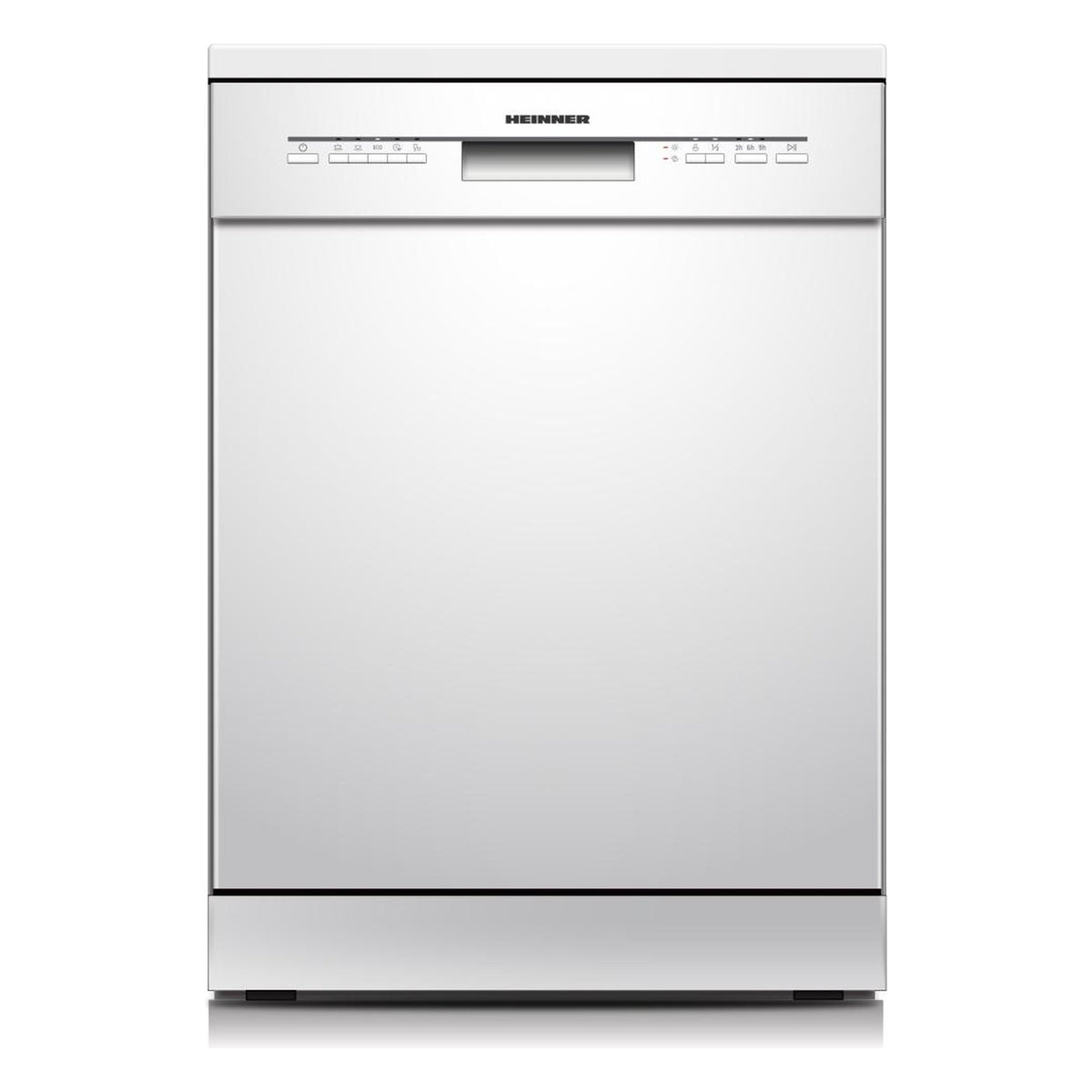 Heinner HDW-FSM60514WE freistehender Geschirrspüler – 14 Maßgedecke – AquaStop – Energieklasse E – Weiß – Produktfoto