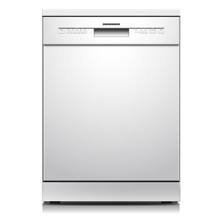 Heinner HDW-FSM60514WE freistehender Geschirrspüler – 14 Maßgedecke – AquaStop – Energieklasse E – Weiß