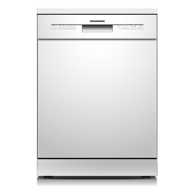 Heinner HDW-FSM60514WE freistehender Geschirrspüler – 14 Maßgedecke – AquaStop – Energieklasse E – Weiß – Produktfoto