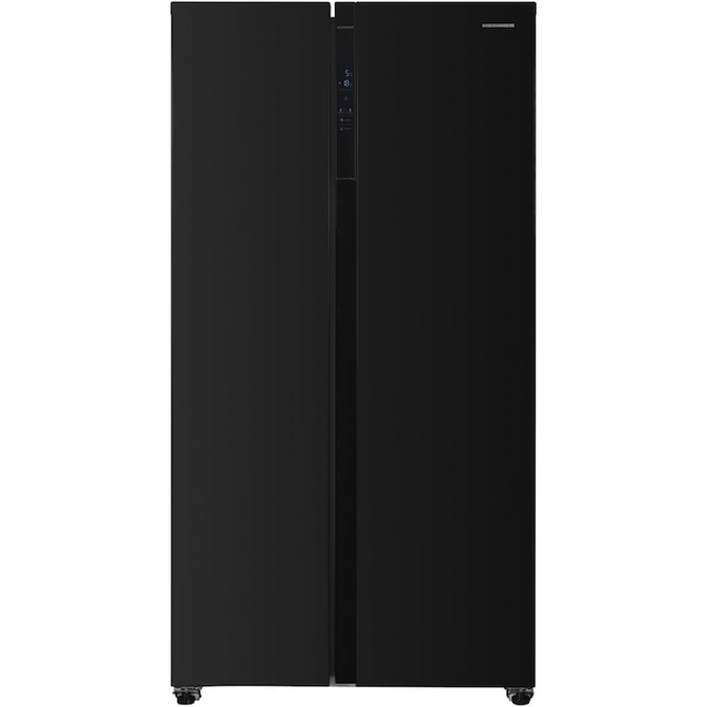 Heinner Amerikanischer Kühlschrank HSBS-H442NFBKE – 442L – schwarz – Energieeffizienzklasse E – Produktfoto