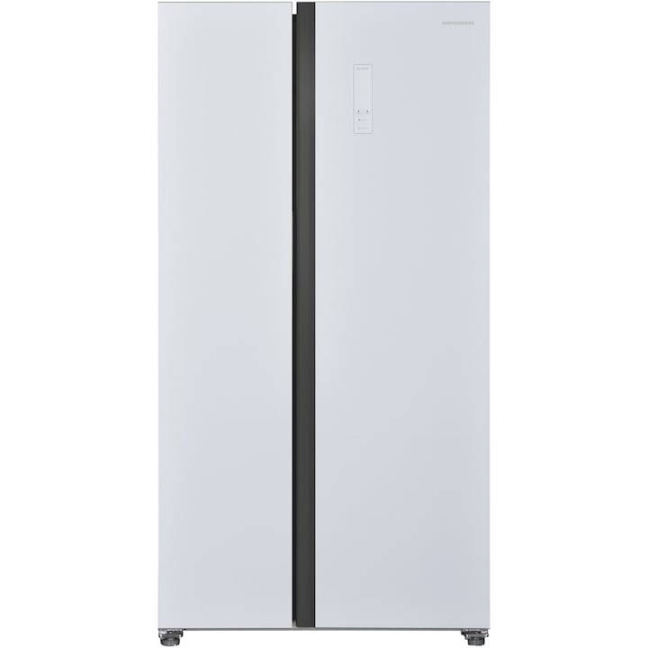Heinner Amerikanischer Kühlschrank HSBS-H442NFGWHE – 442L – No Frost – Weiß – Energieeffizienzklasse E – Produktfoto