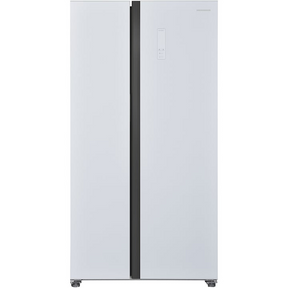 Heinner Amerikanischer Kühlschrank HSBS-H442NFGWHE – 442L – No Frost – Weiß – Energieeffizienzklasse E – Produktfoto