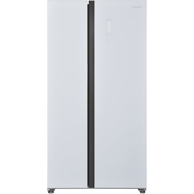 Heinner Amerikanischer Kühlschrank HSBS-H442NFGWHE – 442L – No Frost – Weiß – Energieeffizienzklasse E – Produktfoto