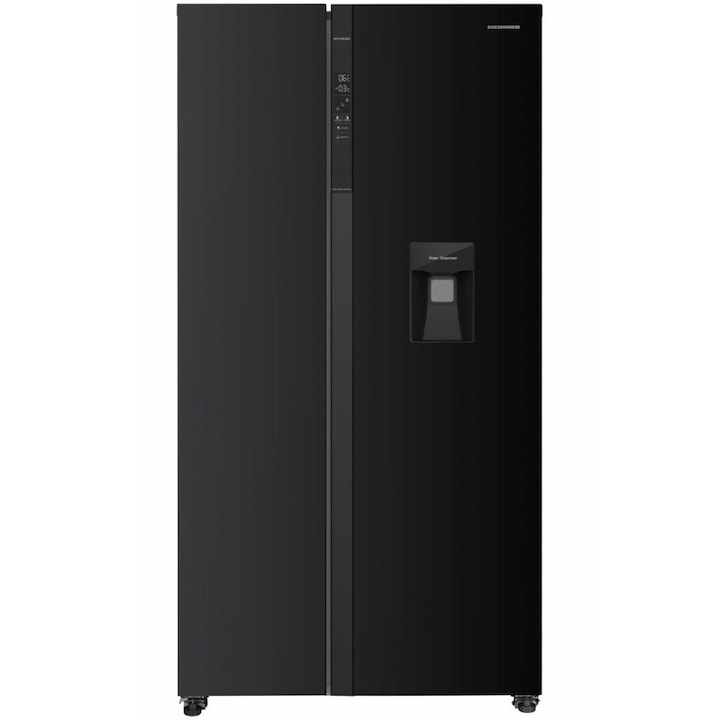 Heinner amerikanischer Kühlschrank HSBS-HM529NFBKWDE – 529L – Wasserspender – Energieeffizienzklasse E – Produktfoto