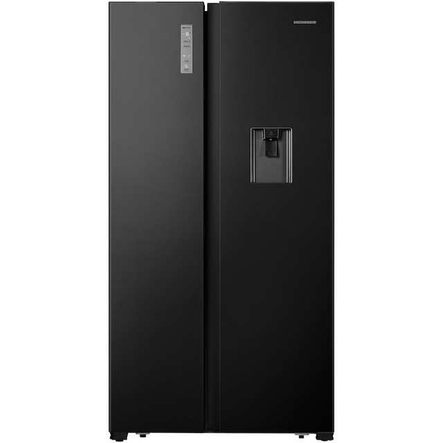 Heinner Amerikanischer Kühlschrank HSBS-HS519NFBKWDE – 519L – Wasserspender – Schwarz – Produktfoto