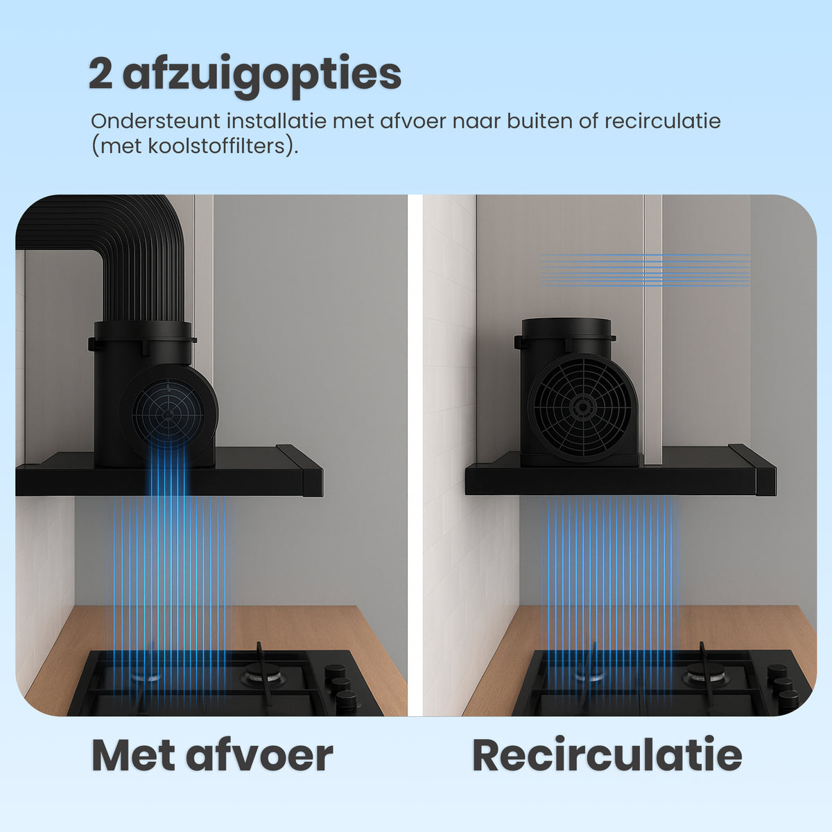 Heinner HTCH-440GBK Dunstabzugshaube – Energieeffizienzklasse B – Schwarz – Bild 5