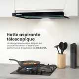 Heinner HTCH-490GBK Dunstabzugshaube – Energieeffizienzklasse C – schwarz – Bild 4