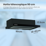 Heinner HTCH-490GBK Dunstabzugshaube – Energieeffizienzklasse C – schwarz – Bild 7