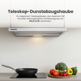 Heinner HTCH-490IX Dunstabzugshaube – Energieklasse C – Edelstahl – Bild 4