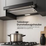Heinner HTCH-F400BK Dunstabzugshaube – Energieeffizienzklasse B – Schwarz – Bild 4