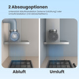 Heinner HTCH-F400BK Dunstabzugshaube – Energieeffizienzklasse B – Schwarz – Bild 6