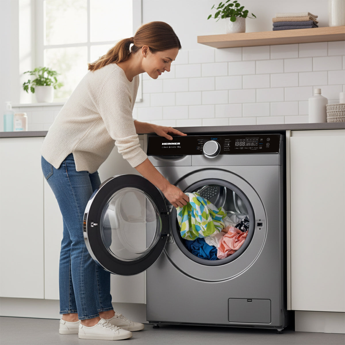 Waschmaschine Heinner HWM-M1014IVKSA++ – 10 kg – 1400 U/min – Energieeffizienzklasse A – Bild 4