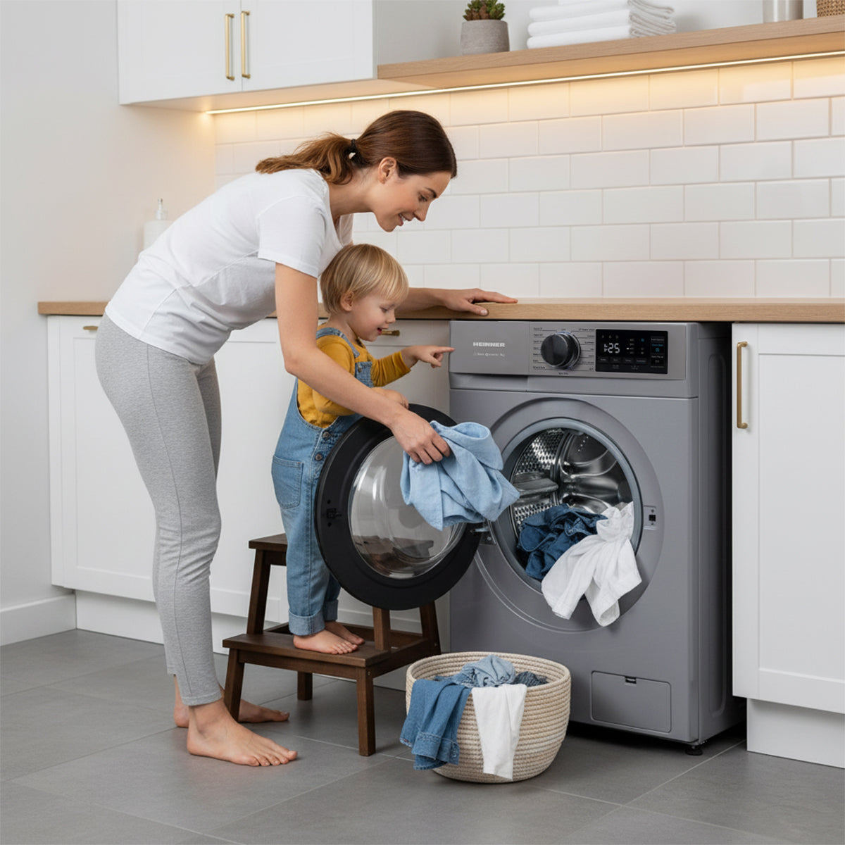 Heinner Waschmaschine HWM-M914IVNSA – 9 kg – 1400 U/min – schlank 49,5 cm tief – Energieeffizienzklasse A – Bild 4