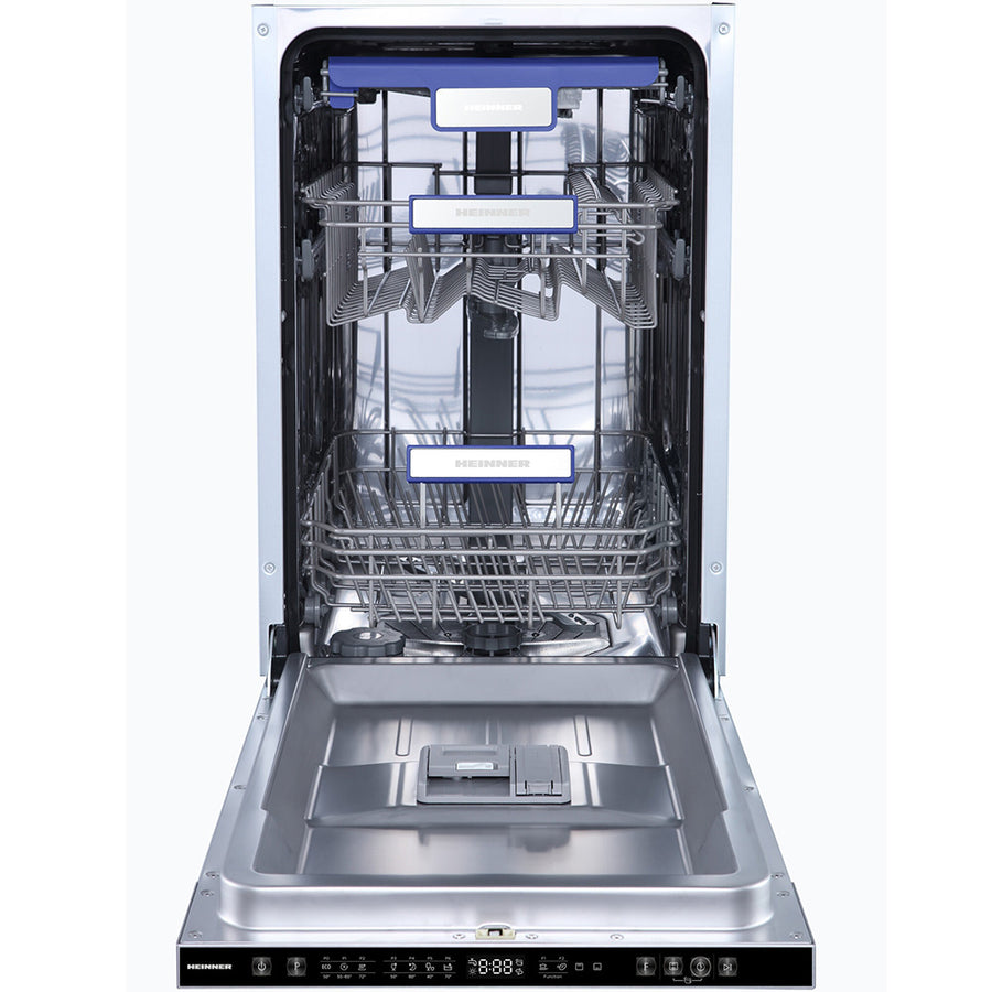 Einbau-Geschirrspüler Heinner HDW-BIM45710A – 45 cm – 10 Maßgedecke – AquaStop – Produktfoto