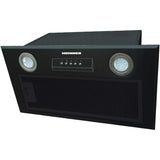 Heinner Dunstabzugshaube HBIH-MD600BK – Einbau – 52 cm – 3 Geschwindigkeiten – Schwarz – Bedienfeld