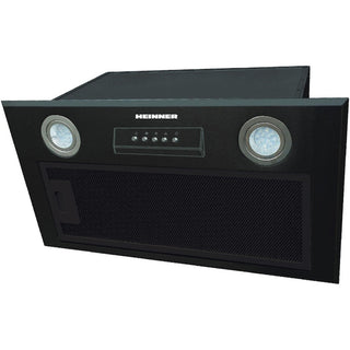 Heinner Dunstabzugshaube HBIH-MD600BK – Einbau – 52 cm – 3 Geschwindigkeiten – Schwarz
