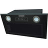Heinner Dunstabzugshaube HBIH-MD600BK – Einbau – 52 cm – 3 Geschwindigkeiten – Schwarz