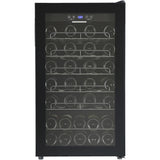 Heinner HRV-A118DRM40 Weinkühlschrank – 118 Liter – 40 Flaschen – Metallregale – Produktfoto