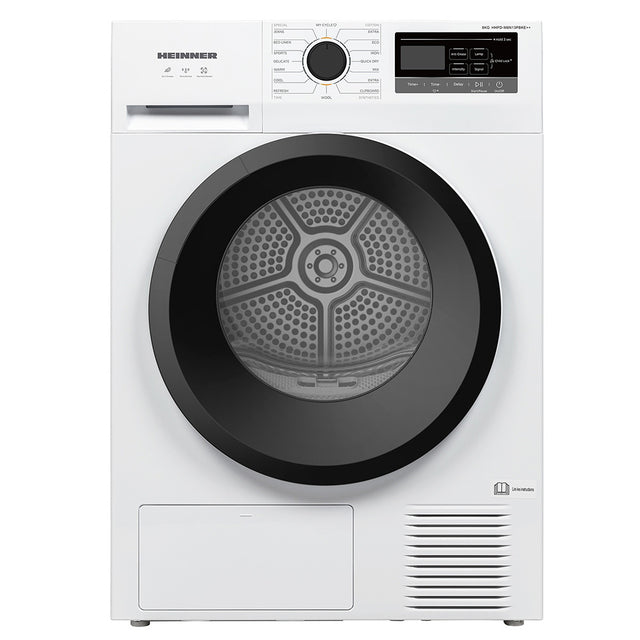 Heinner Wärmepumpentrockner HHPD-M8N13PBKE – 8 kg – Energieeffizienzklasse E – Produktfoto