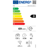Waschmaschine Heinner HWM-M7012SMD – 7 kg – 1200 U/min – schmal – Energieeffizienzklasse D – Energielabel