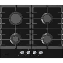 Heinner HBH-M421IRFGBK Einbau-Gaskochfeld – 4 Brenner – Gusseisenroste – Schwarz