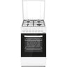 Heinner Gasherd HFSC-S60LITGC-WH – 50 cm – 4 Zonen – Backofen mit 7 Funktionen – Grill – Weiß