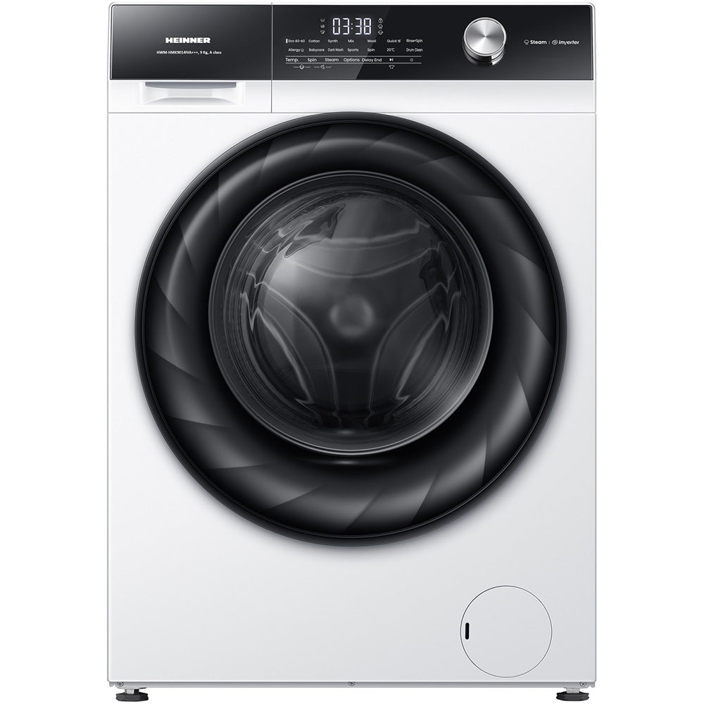 Waschmaschine Heinner HWM-HMK9014IVA – 9 kg – 1400 U/min – Energieeffizienzklasse A – Produktfoto