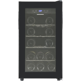 Heinner HRV-A52DRM18 Weinkühlschrank – 55 Liter – 18 Flaschen – Holzablagen