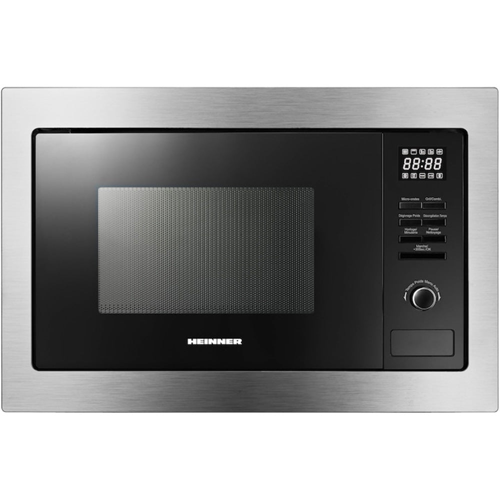 Heinner Mikrowelle HMW-MDBI25GDIX – Einbau – 25 L – Grill – digital – Edelstahl – Bedienfeld