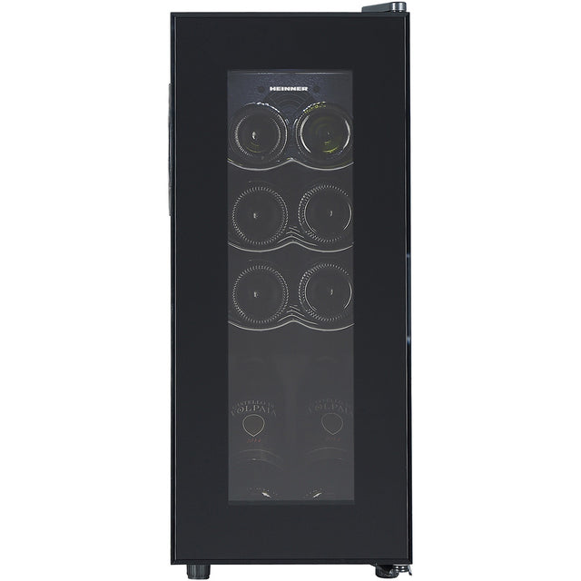 Heinner HRV-A28DRM8 Weinkühlschrank – 28 Liter – 8 Flaschen – Metallablagen – Produktfoto