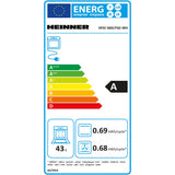Heinner Gasherd HFSC-S60LITGC-WH – 60 cm – 4 Zonen – Backofen mit 7 Funktionen – Grill – Weiß – Energielabel