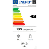 Heinner Kühl-Gefrierkombination HF-HM415NFINVSD – 415 Liter – Full No Frost – Energielabel