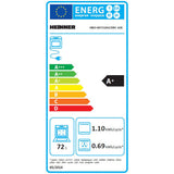 Heinner Einbauofen HBO-M7210GCDRC-GIX – 72L – Grill und Konventionell – Edelstahl mit Glas – Energielabel