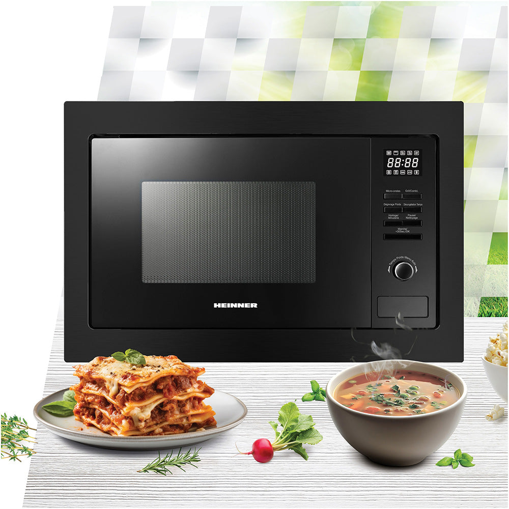 Heinner Mikrowelle HMW-MDBI25GDBK – 25 L – Grill – digital – schwarz – Bild 9