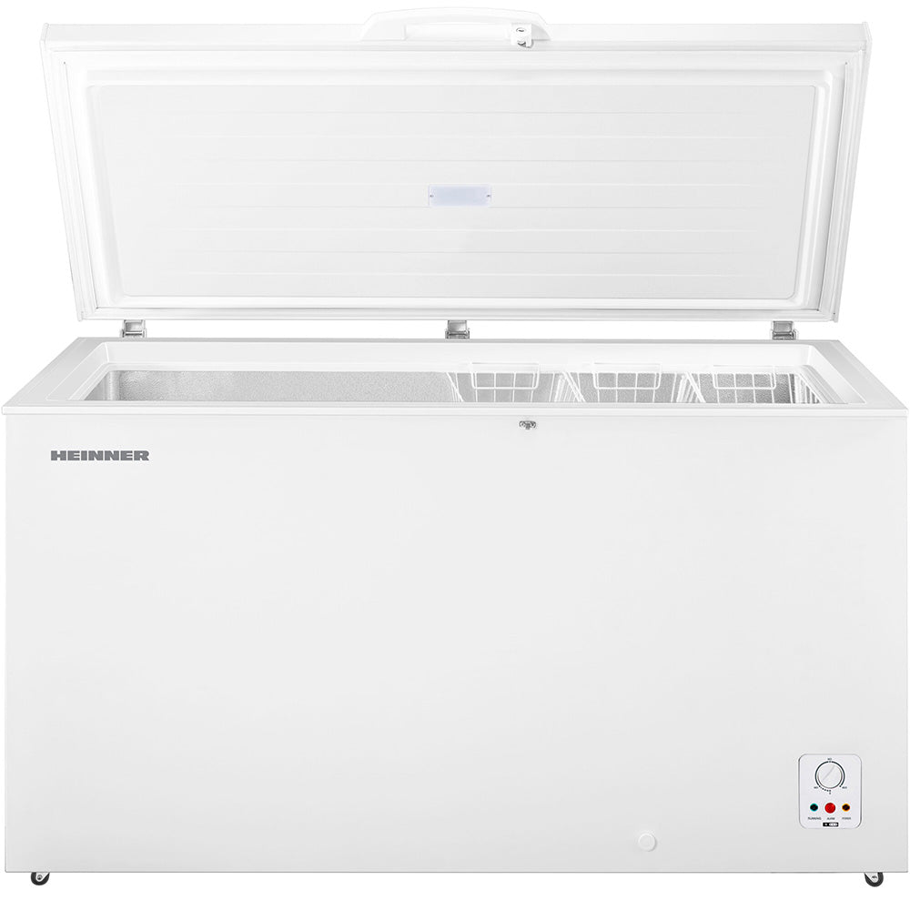 Heinner Gefriertruhe HCF-HS420E++ – 420 Liter – Inverter-Kompressor – Energieeffizienzklasse E – Bedienfeld