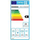 Heinner Dunstabzugshaube HDCH-F3560RGBK – 60 cm – 3 Geschwindigkeiten – Umluft – schwarz – Energielabel