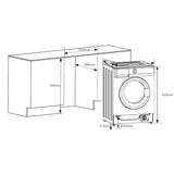 Heinner HWM-BI814IVA+++ Einbauwaschmaschine 8 kg – 1400 U/min – Bild 3