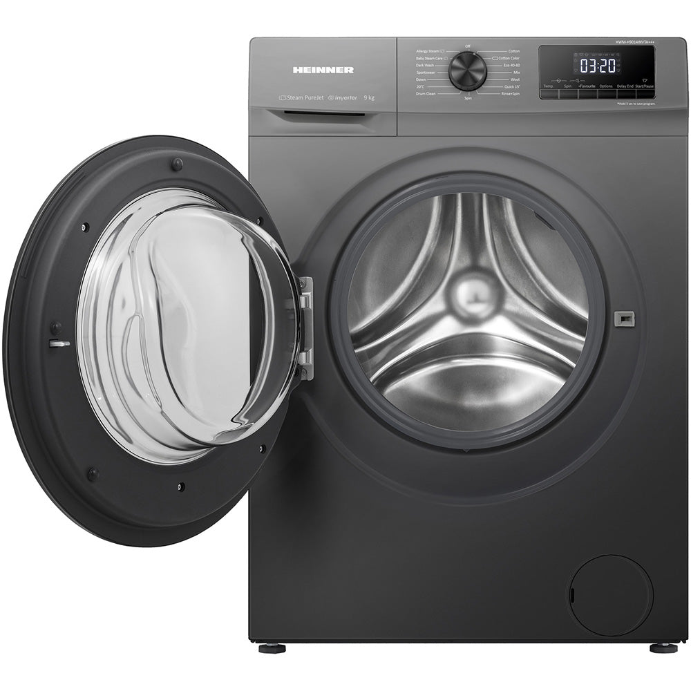 Waschmaschine Heinner HWM-H9014INVTA – 9 kg – 1400 U/min – Energieeffizienzklasse A – Bild 3