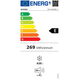 Heinner Gefriertruhe HCF-HS420E++ – 420 Liter – Inverter-Kompressor – Energieeffizienzklasse E – Energielabel