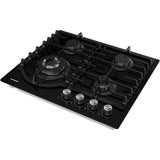 Heinner HBH-M447IWFGBK Einbau-Gaskochfeld – 4 Brenner – Wokbrenner – Gusseisenroste – Bild 3