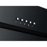 Heinner DCH-650RGBK Dunstabzugshaube schräg – 60 cm – 3 Geschwindigkeiten – schwarz – Bedienfeld