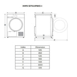 Heinner Wärmepumpentrockner HHPD-M7N13PBKE – 7 kg – Energieeffizienzklasse E – Bild 6