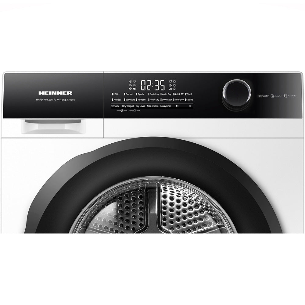 Heinner Wärmepumpentrockner HHPD-HMK90IVFC – 9 kg – Inverter – Touch – Energieeffizienzklasse C – Bild 6