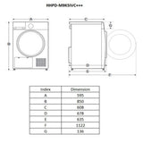 Heinner Wärmepumpentrockner HHPD-M9K5IVC 9 kg – Inverter – Energieeffizienzklasse C – Bild 6